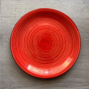 Gibson Home Stoneware Speckle Dinner Plate